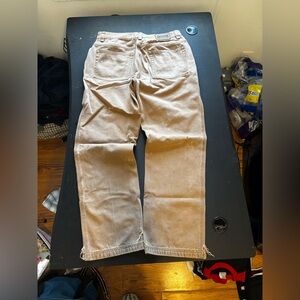 Vintage Duluth TradingCo tan thick denim workpants size 34/32 MEASUREMENTS SHOWN
